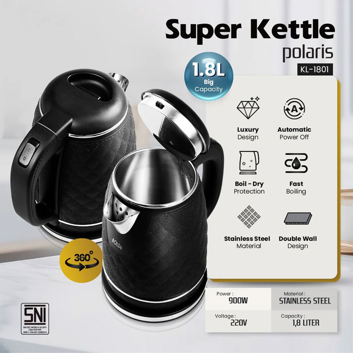 Bolde Super Kettle Polaris - Hitam